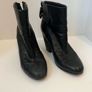 Rag and bone black booties